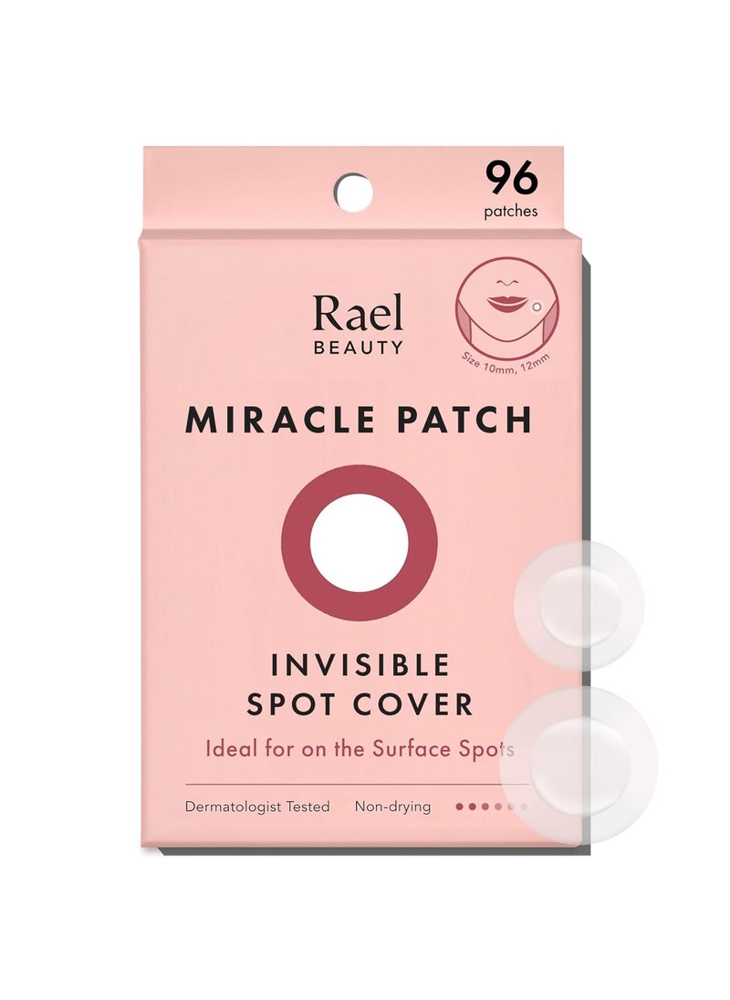 Rael Pimple Patches Miracle Invisible Spot Cover  Hydrocolloid Acne Patch Treatment for Breakouts Absorbs Zits  Blemish Korean Skin Care 2 Sizes 96 Count
