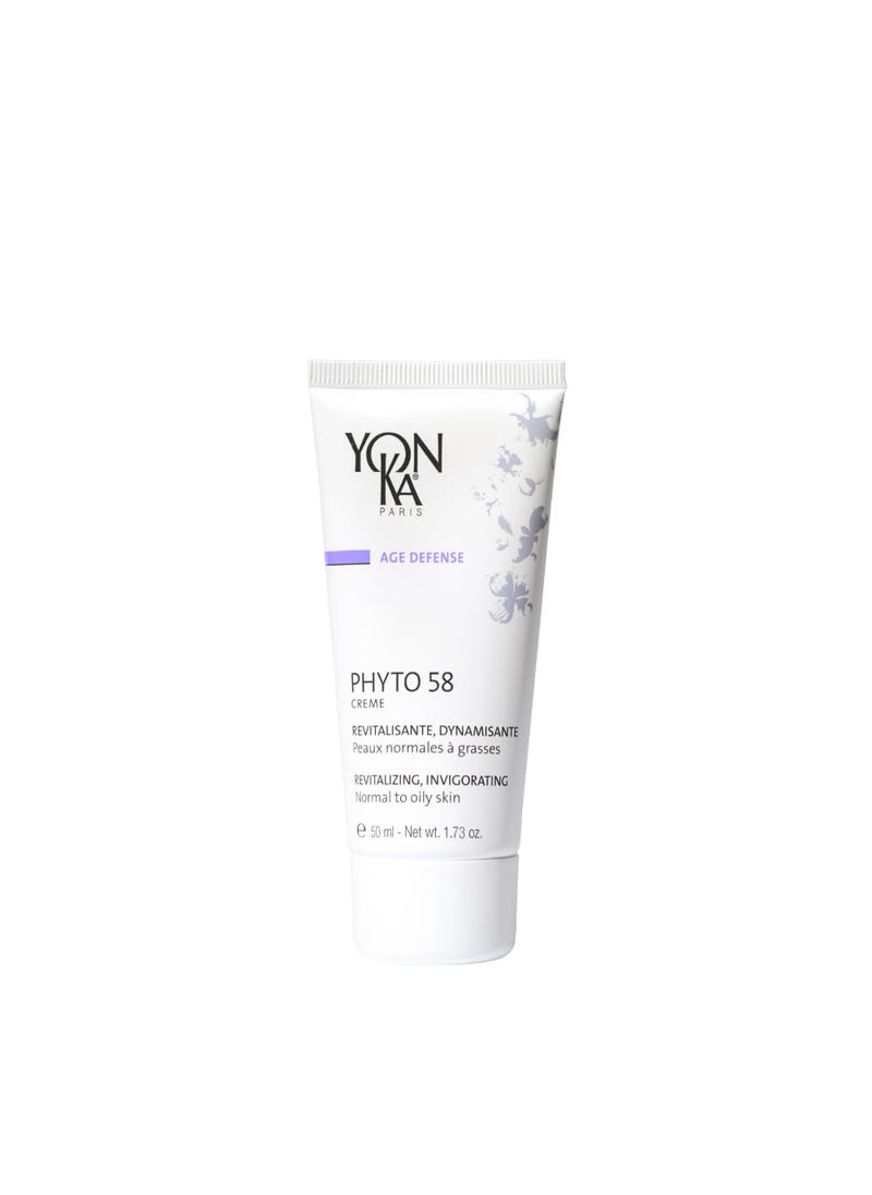 YonKa Phyto 58 PNG Night Cream 50ml AntiAging Vitamin E Face Moisturizer for Normal and Oily Skin AntiWrinkle Night Treatment to Reduce Pores and Revitalize Skin