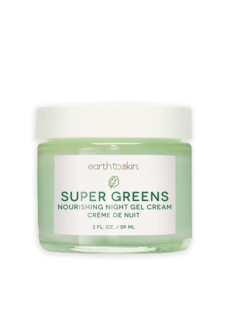 Earth To Skin Super Greens Nourishing Night Gel Cream 20 Fl Oz