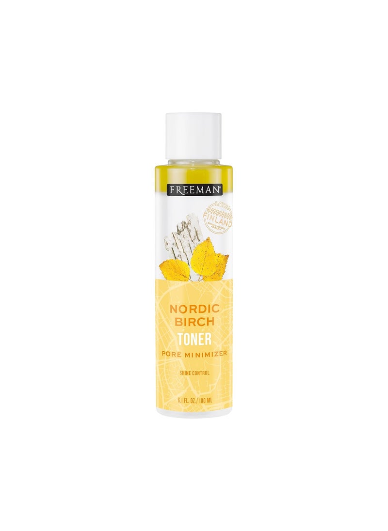Freeman Exotic Blends Shine Control Nordic Birch Toner Pore Minimizing Face Toner Removes Makeup and Dirt 61 floz180 mL Bottle