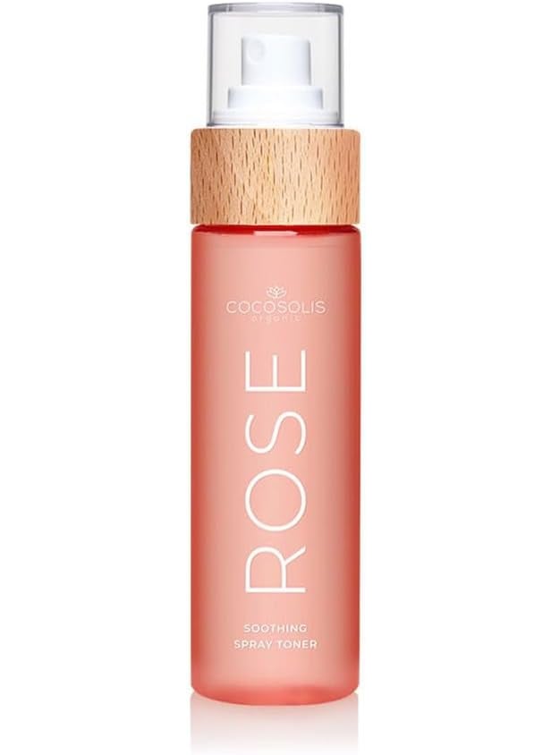 COCOSOLIS Rose Soothing Spray Toner Facial Cleansing and Hydrating Toner with Rosa Damascena Prickly pear and Coconut Firms moisturizes revitalizes Nourishing Skin Care