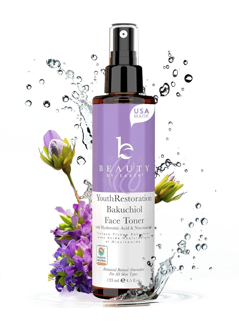 Bakuchiol Face Toner  USA Made with Natural  Organic Ingredients Skin Toner for Oily and Acne Prone Skin Spray Toner for Aging Skin Smoothes Fine Lines  Wrinkles Face Toner for Women Anti Aging