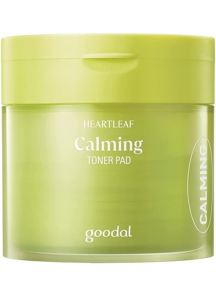 GOODAL Heartleaf Calming Toner Pad for All Skin Types Houttuynia Cordata Intense Calming Care Deeply Moisturizing Instantly Hydrating and Toning