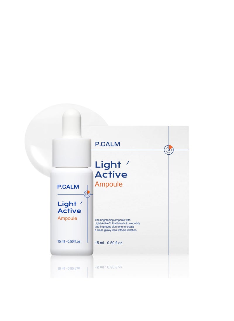 PCALM Light Active Facial Skin Serum Ampoule  Blemish Sagging Sebum Care Exfoliating Dead Skin Regeneration Even Skin Tone 05 Oz Dry Sensitive Oily Niacinamide Korean
