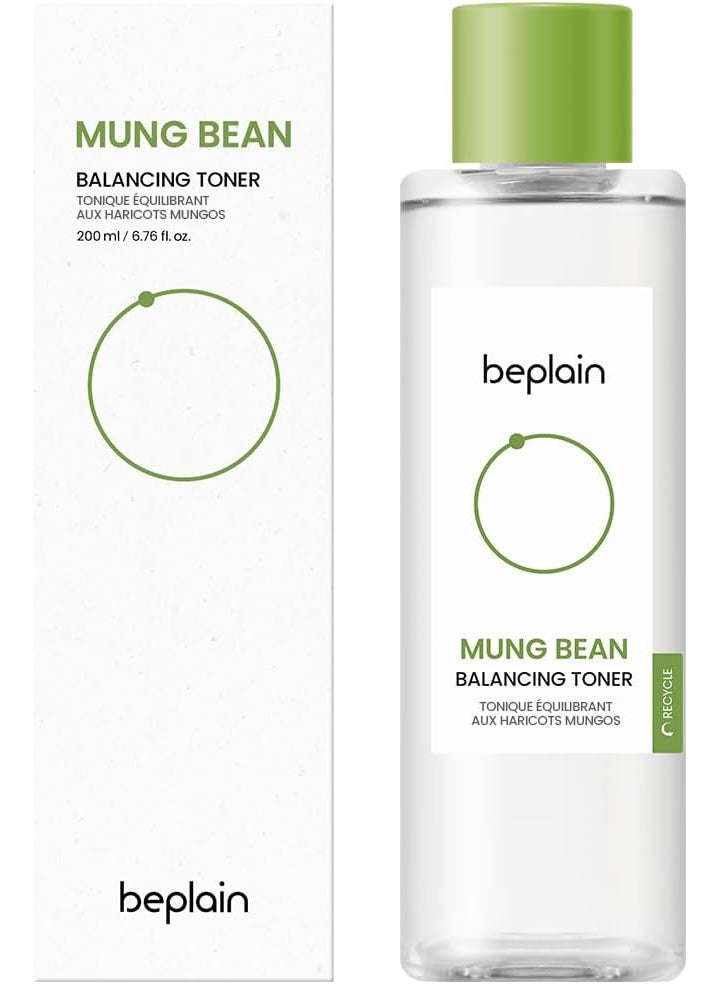 beplain Mung Bean Balancing Toner 676 fl oz  Daily Pore Refining Toner  PHA Helps exfoliate and Reduce Excess sebum  Good for Oily and Sensitive Skin  Beplain