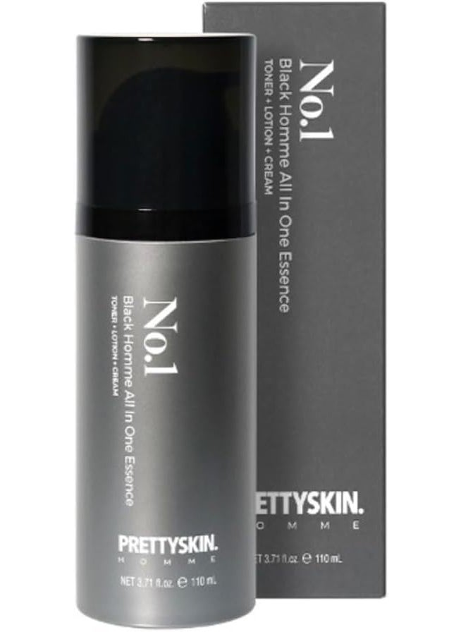 PSPRETTYSKIN No1 Black Homme All in one Essence 371floz110ml TonerCreamLotion Regardless of Day or Night
