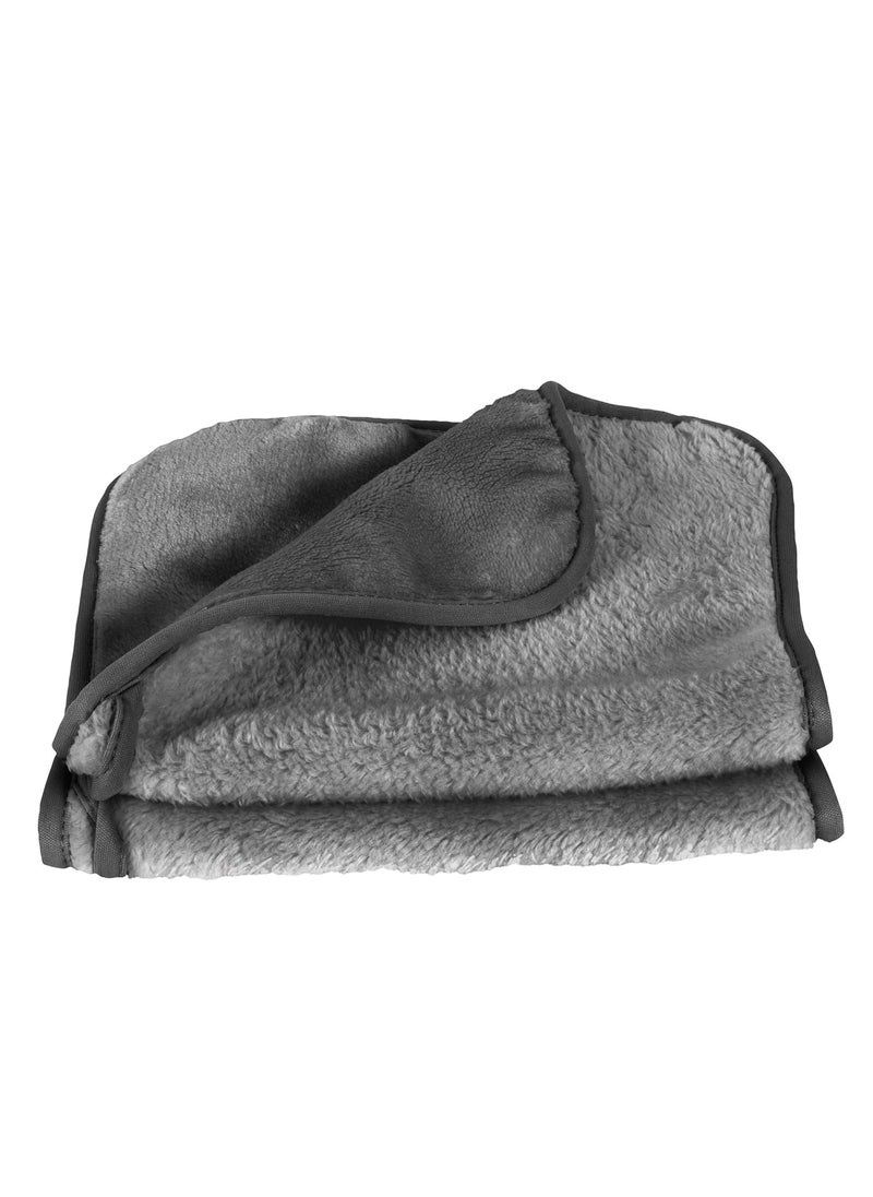 Eurow Makeup Removal Cleaning Cloth Washable and Reusable 8 by 16 Inches Gray Pack of 2