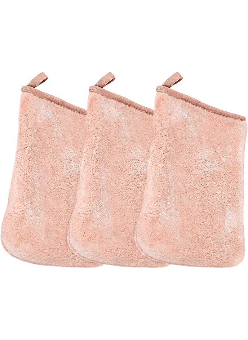 Eurow Microfiber Wash Cloth and Makeup Removal Facial Cleansing Cleaning Mitt 3 Pack