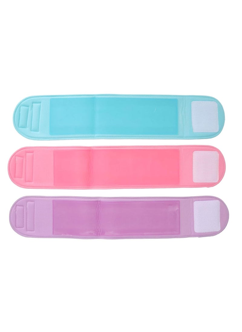 Silicone Neck Wrinkle Pads with Strap  Pack of 3 Reusable Anti Aging Masks  Prevent Wrinkles  Neck Lines Moisturizing Gel Neck Wrap  Cotton Surface Leak Proof Design