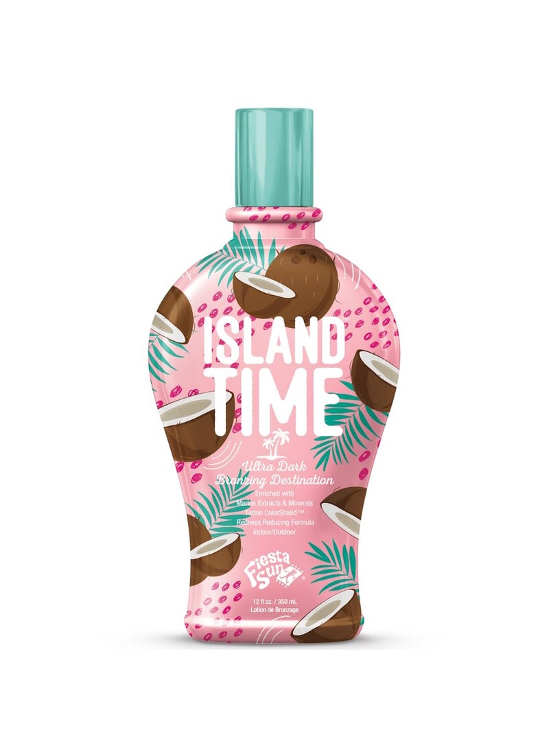 Island Time Dark Bronzing Blend DHA Caramel  Black Walnut Extract12oz