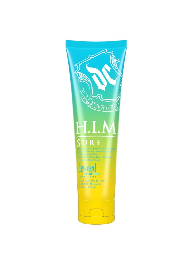 Devoted Creations HIM Surf  Electrolyte Infused Color Extending All Day Hydration IndoorOutdoor Dark Tanning Intensifier