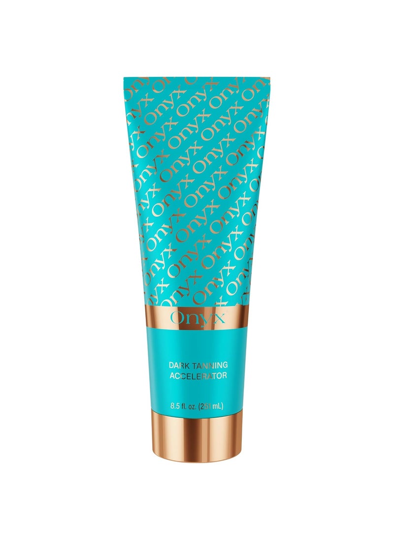Onyx Strongest Dark Tanning Accelerator Lotion  Effective Tan Enhancer for Indoor  Outdoor Sun  Accelerates Melanin Production  No Stains  Streaks  Super Moisturizing  Tropical Scent  NoSPF