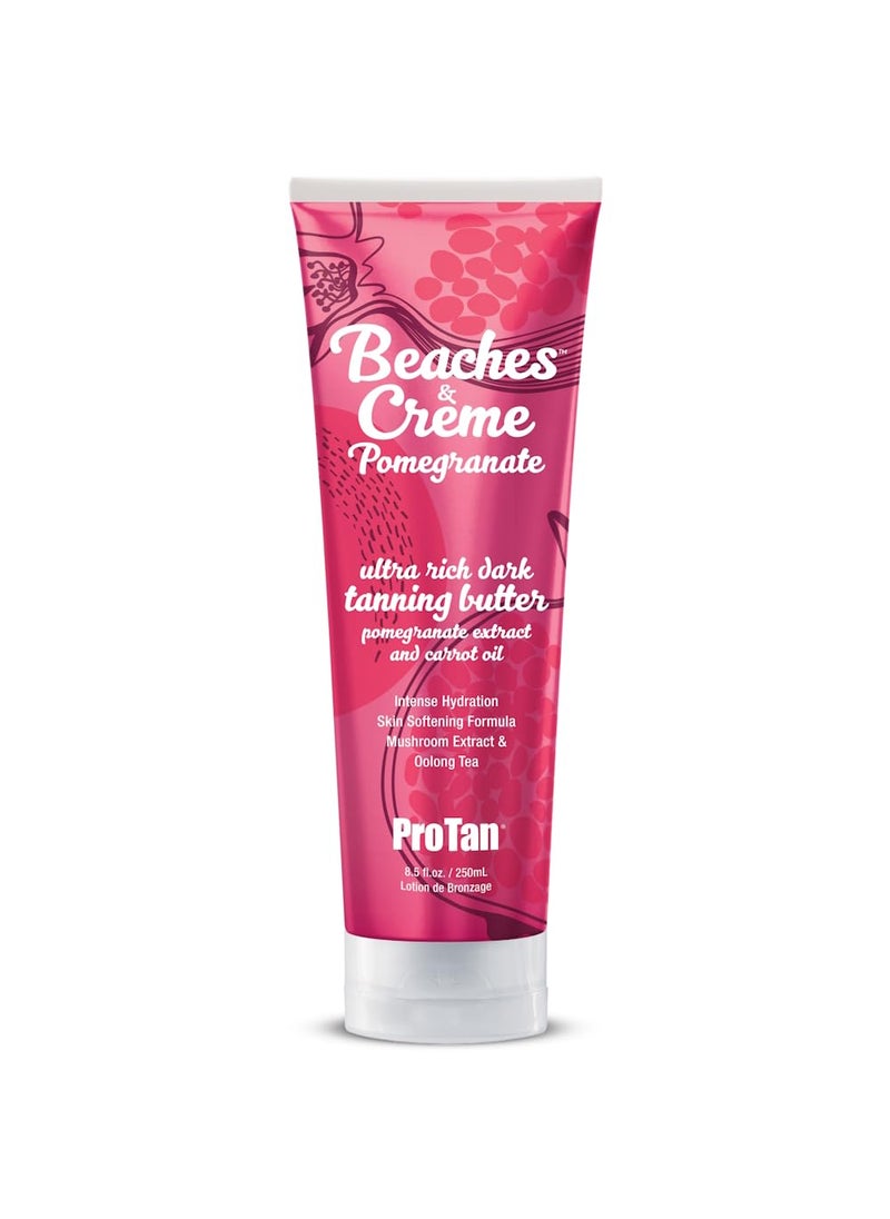 Pro Tan Beaches  Crme Pomegranate Dark Tanning Butter with Intensifiers including Tyrosine 85oz