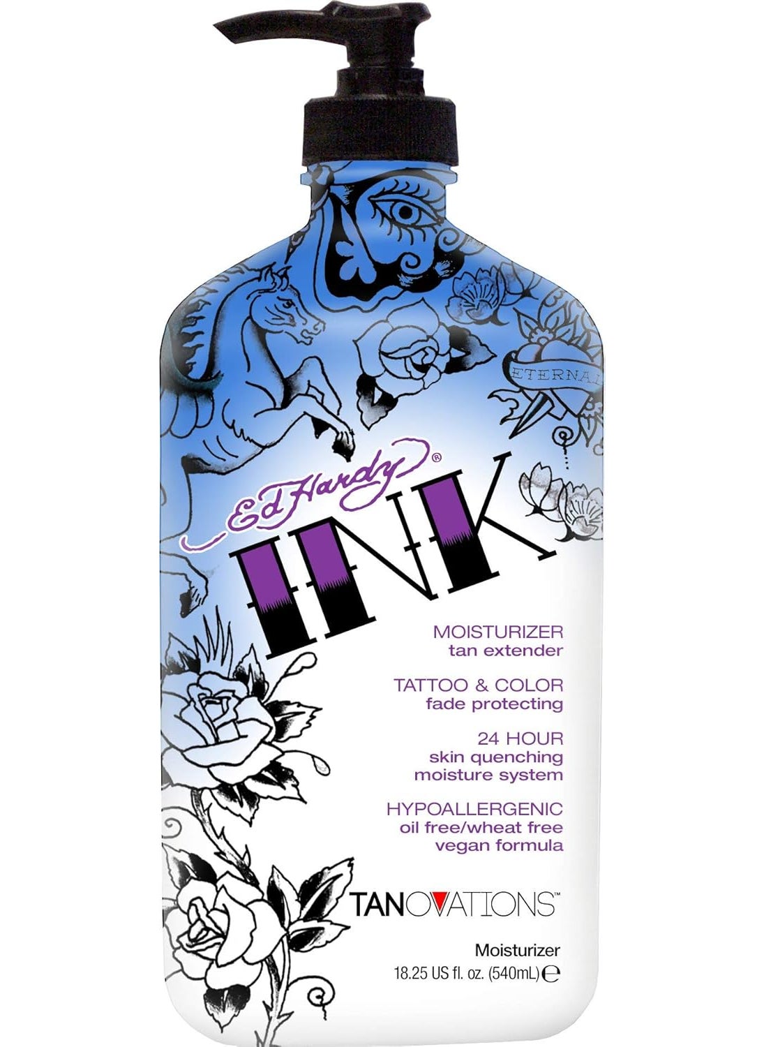 Ed Hardy INK Tattoo  Color Fade Moisturizer Tan Extender 1875 Ounce