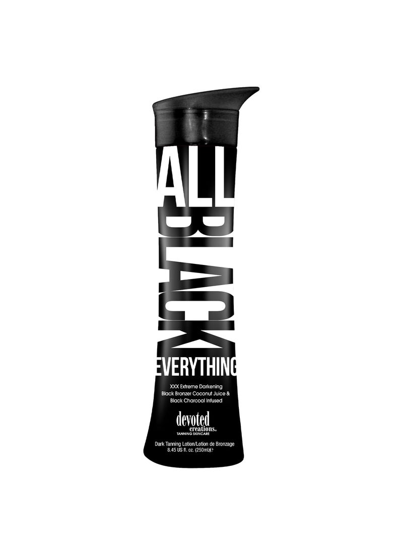 Devoted Creations All Black Everything  Extreme Darkening Black Bronzer Dark Tanning Lotion