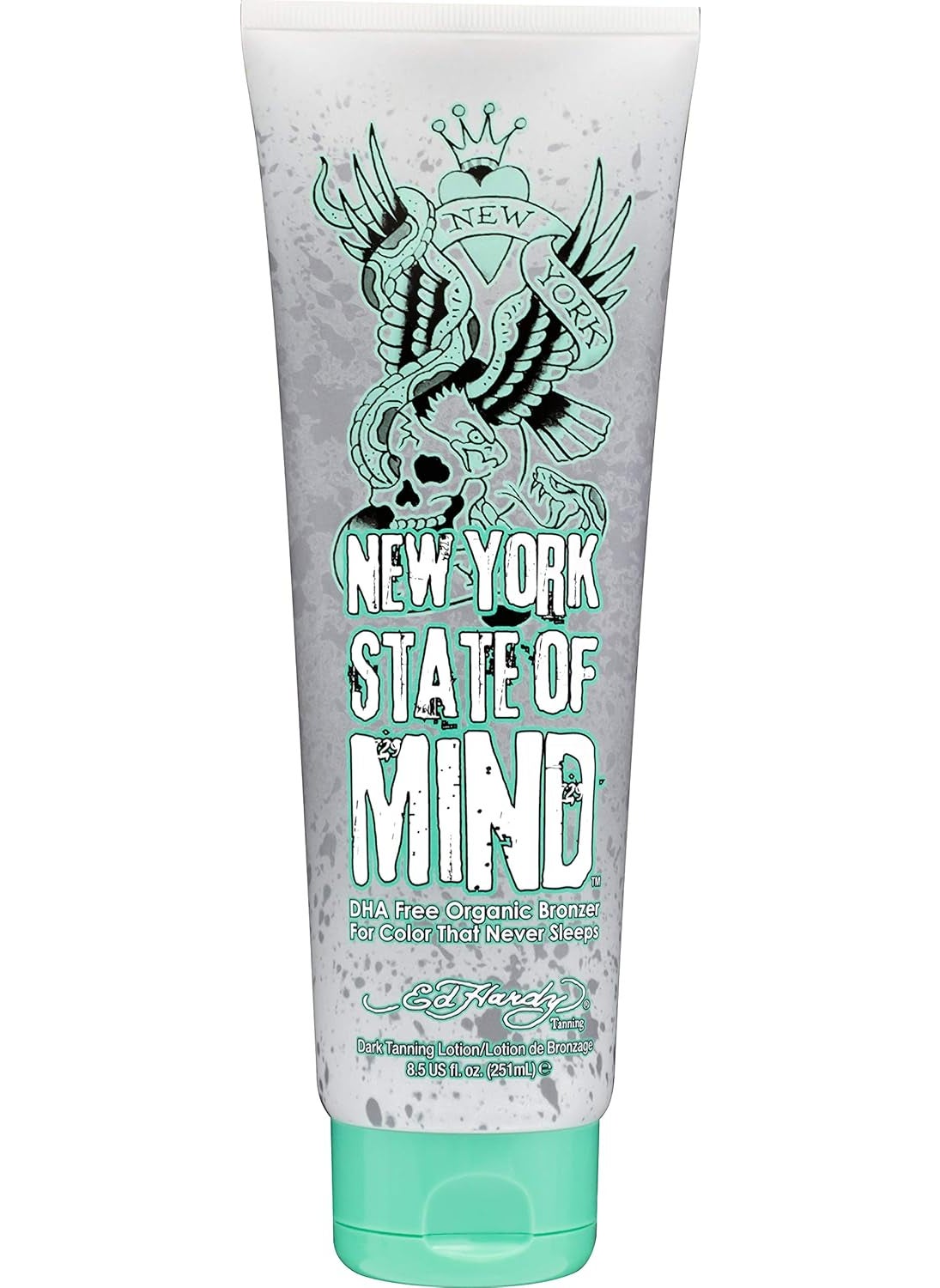 Ed Hardy Tanning New York State of Mind  DHA Free Organic Color Extending Bronzer Lotion 85 oz