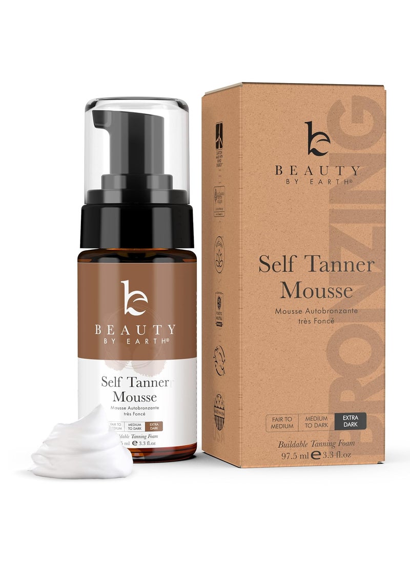 Self Tanner Tanning Mousse  Ultra Dark Self Tanner Mousse USA Made with Natural  Organic Ingredients Self Tanning Foam for Fake Tan or Self Tan Foam Sunless Self Tanners Best Sellers