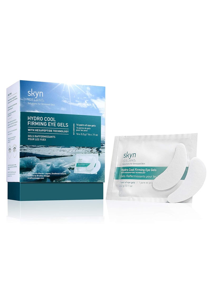 skyn ICELAND Hydro Cool Firming Under Eye Patches Eye Gel Mask To Firm And Reduce Wrinkles Fine Lines Dark Circles Puffiness Bags 16 Pairs