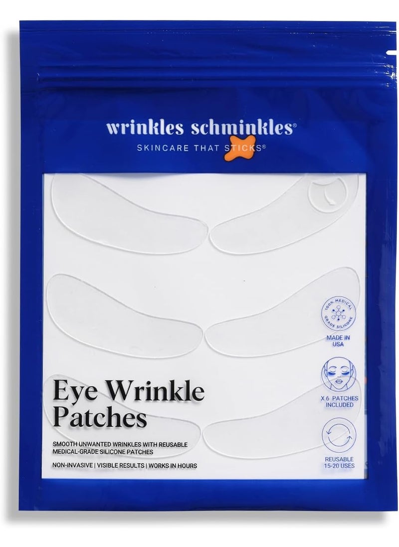 Wrinkles Schminkles Under Eye Patches  Rejuvenate Wrinkles with Medical Grade Silicone Reusable AntiWrinkle Patches for Under Eye Treatment Banish Dark Circles 3 Pairs