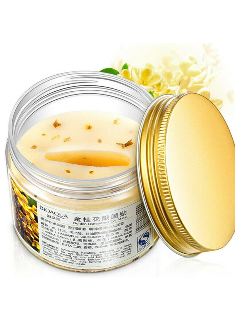 BIOAQUA Golden Osmanthus Eye Mask Gold Eye Treatment Masks Under Eye Patches Dark Circles Treatment Eye Bags Patches Puffy Eyes AntiWrinkle Undereye Gel Pads 80Pcs