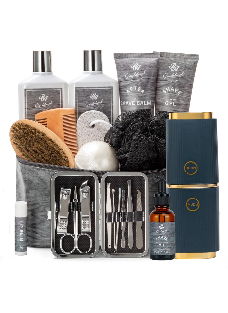 Grooming Kit for Men Mens Gifts Skin Care Set Beard Kit Skin Care for Men Gifts for Boyfriend Bubble Skincare Set Anniversary Gifts for Men Dad