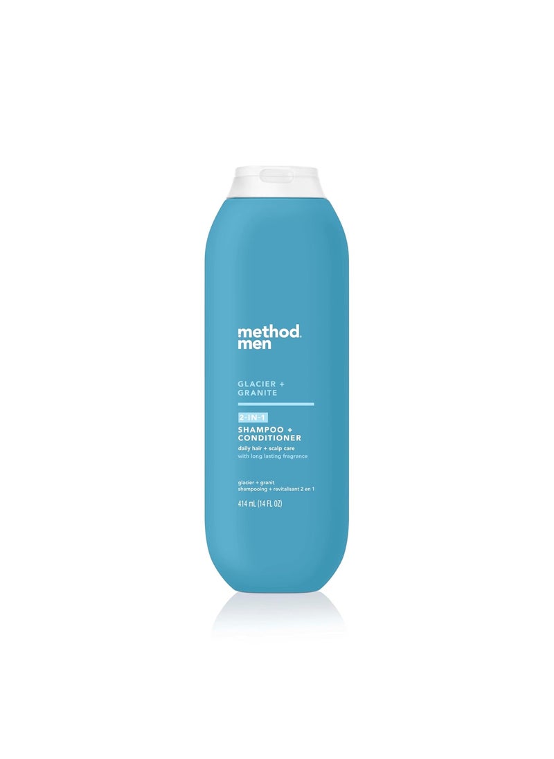 Method Men 2in1 Shampoo  Conditioner Glacier  Granite 14 oz
