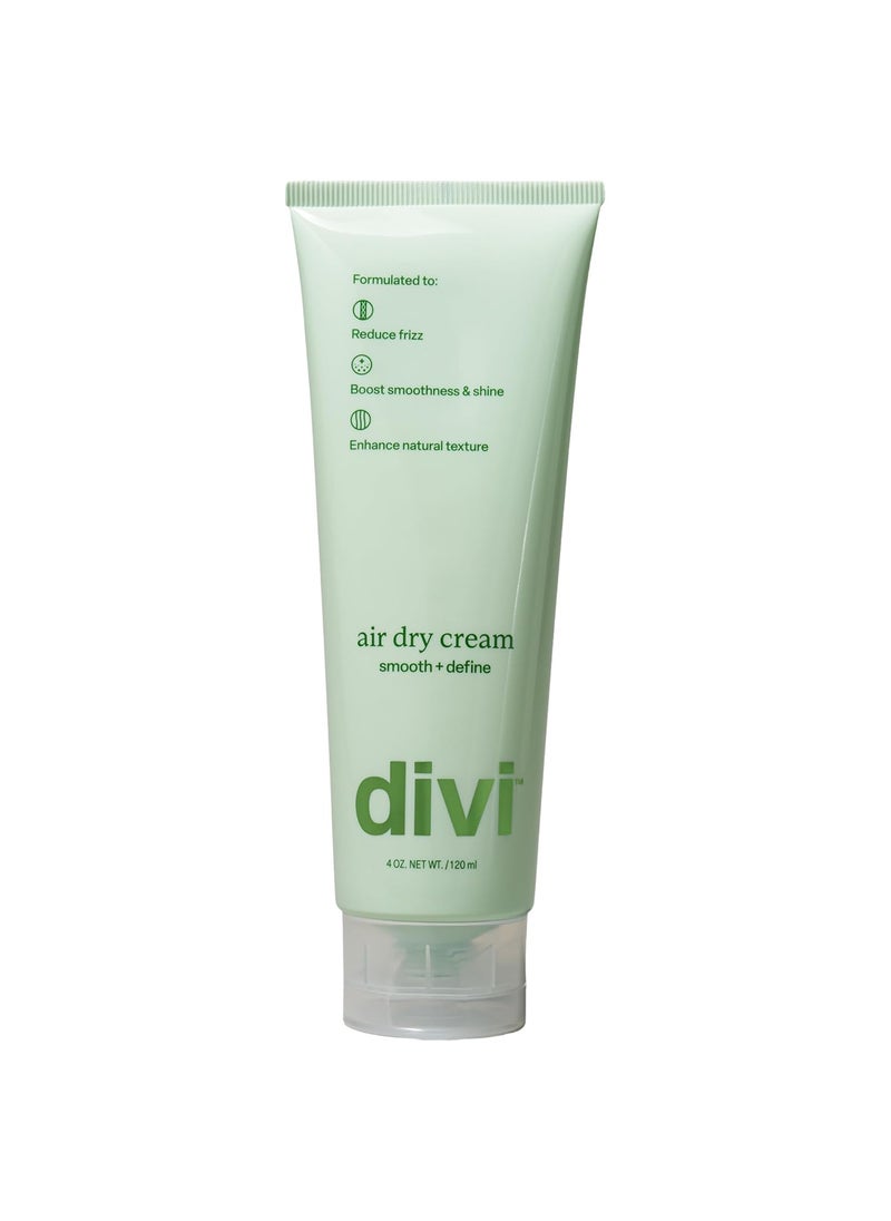 divi Air Dry Styling Cream for Natural Hair Texture Smooths Frizz  Defines Curls