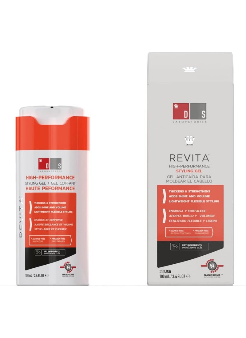 DS Laboratories Revita Hair Styling Medium Hold Gel for Men  Ginseng Zinc  Caffeine for Thickening and Styling Hair