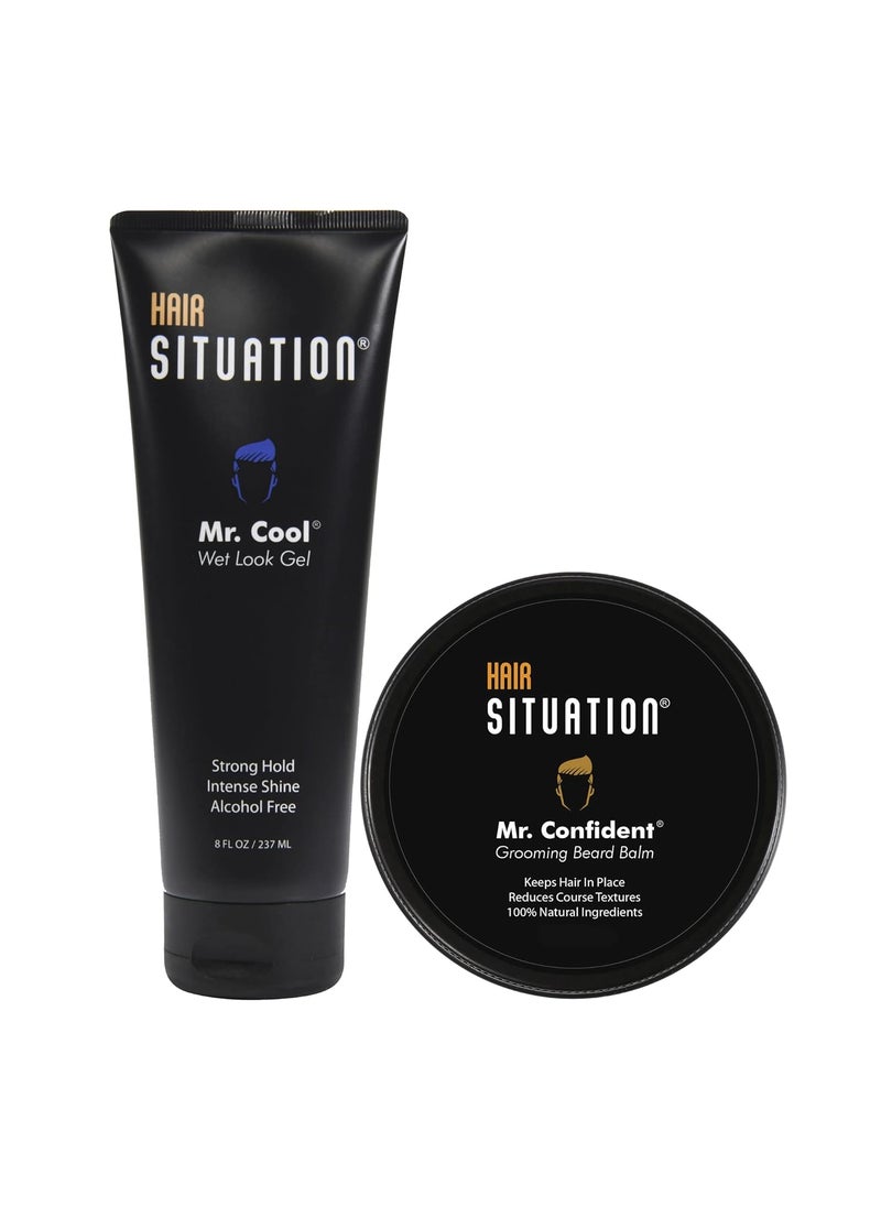 Hair Situation Mr Cool Wet Look Gel and Mr Confident Beard Balm