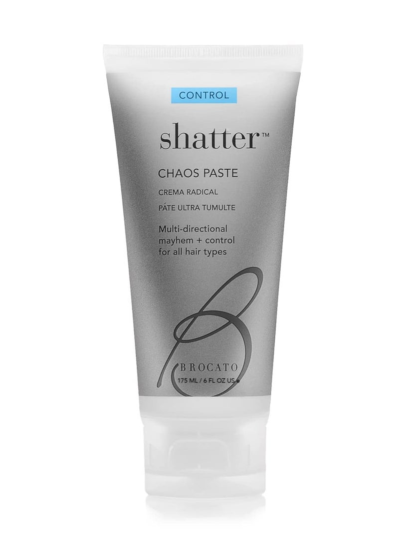 Brocato Shatter Chaos Hair Paste 6 Oz  Molding Styling Gel for Men  Women with All Hair Types  Shaping  Sculpting Mousse for Salon Quality Hairdos  Apply to Wet Dry or Heat Styled Hair