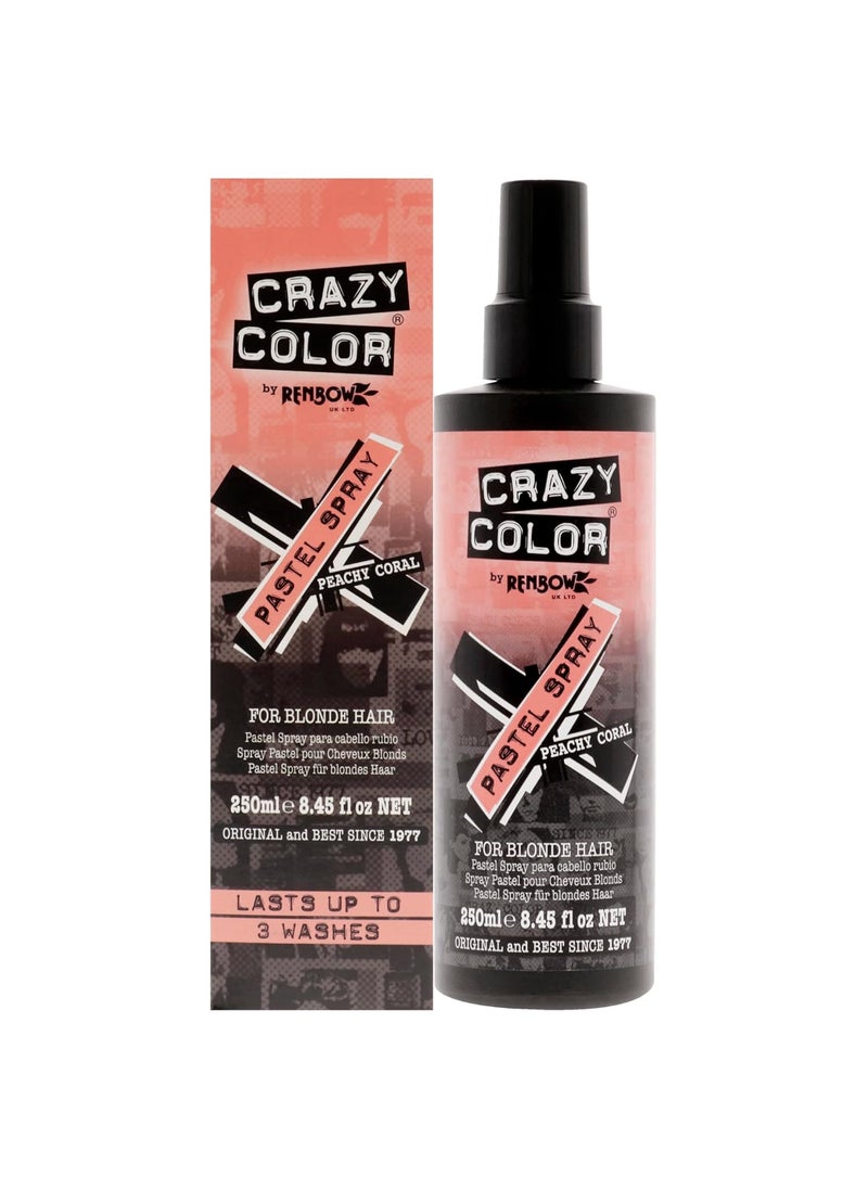 Crazy Color Pastel Hair Spray Peachy Coral 250 ml