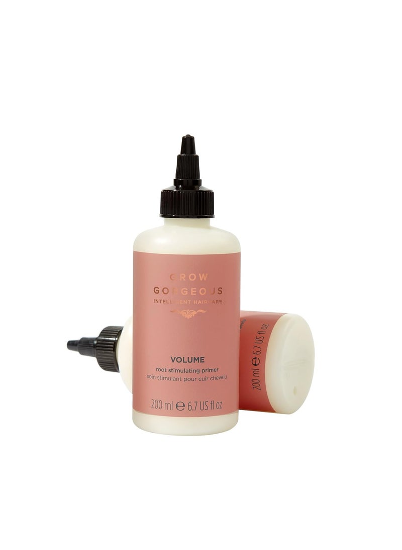 Grow Gorgeous Volume Root Stimulating Primer 150ml  Wakes Up Hair Follicles and Lifts Roots  With Caffeine Menthol and Amino Acids  Vegan