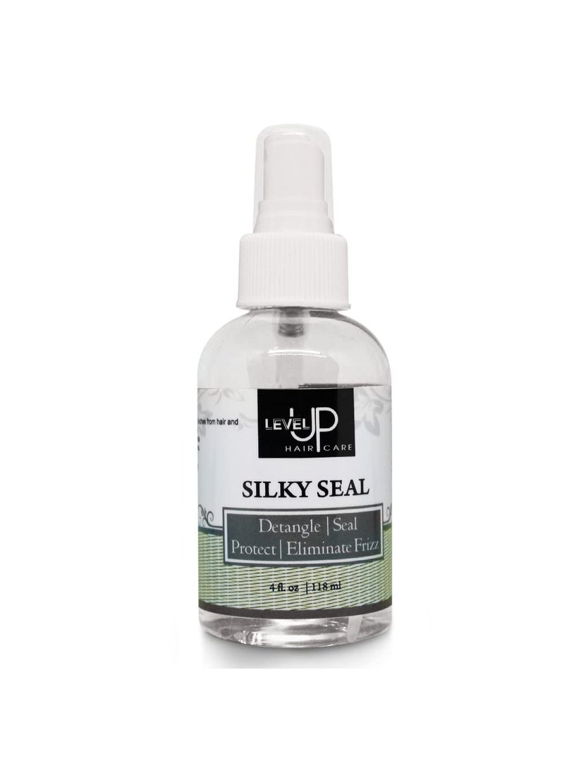 Level Up Haircare Silky Seal Protector For Detangling Heat Protection Frizz Elimination and Sealing in Smoothness