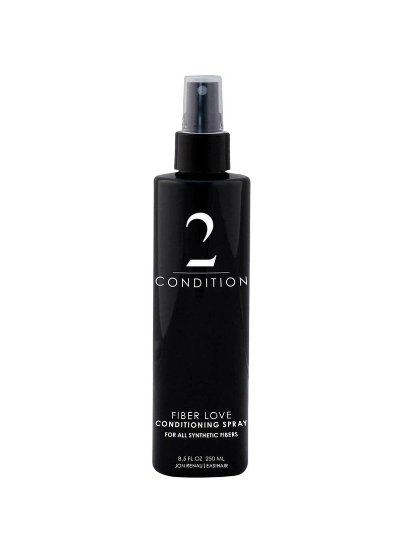 Jon Renau Fiber Love Synthetic Conditioning Spray 85 oz  LeaveIn Conditioner for Wigs Toppers  Hair Extensions  Detangles Restores Shine  Protects Synthetic Fiber