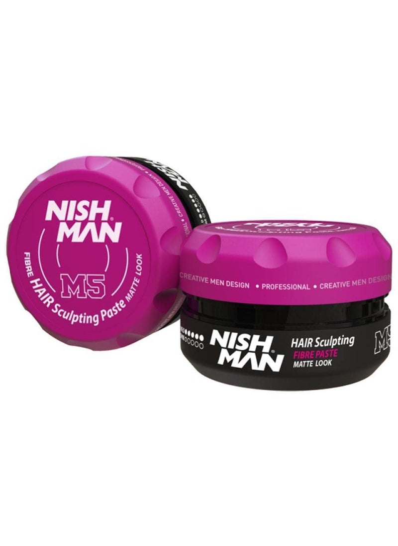 nishman Hair Styling Series Fiber Hair Styling Matte Wax M5 100ml