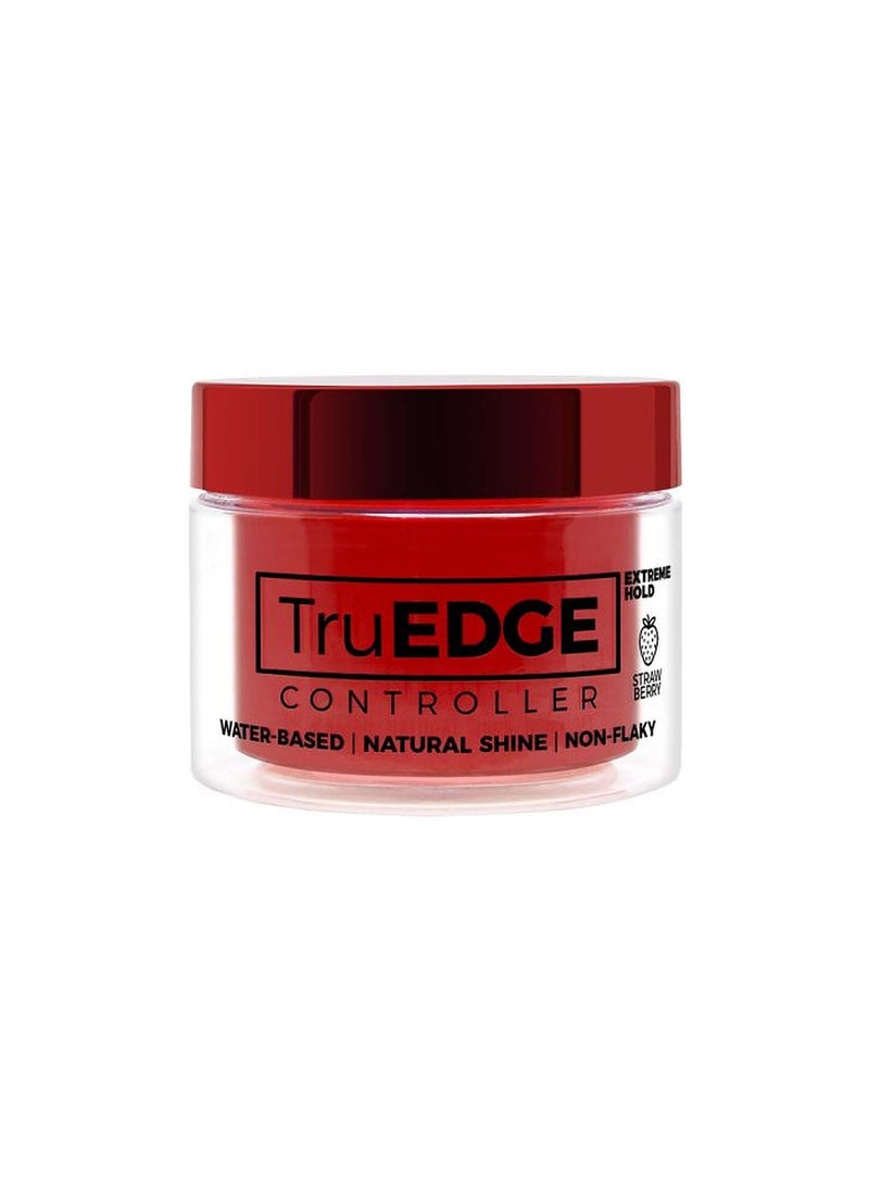 TruEDGE Controller Extreme Hold WaterBased Pomade  Ntaural Shine  NonFlaky Scented Edge Control  Perfect for HairBraiding Strawberry