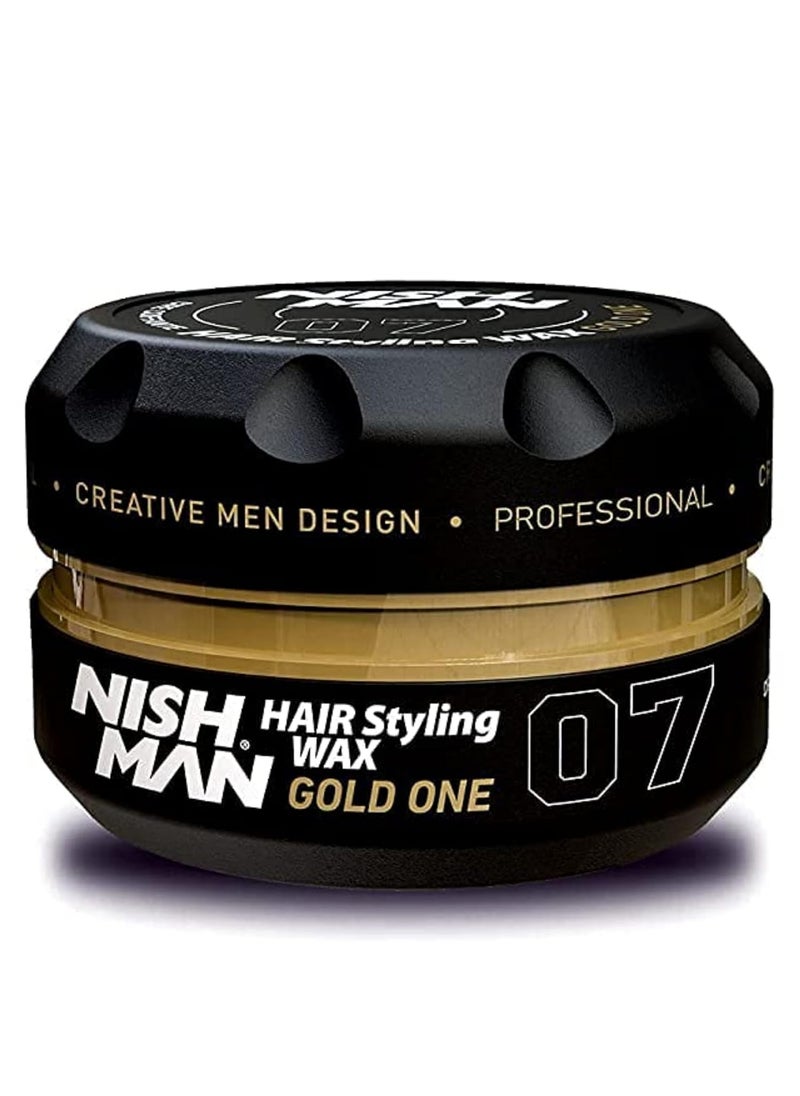 nishman Hair Styling Wax Gold One 07 150 ml
