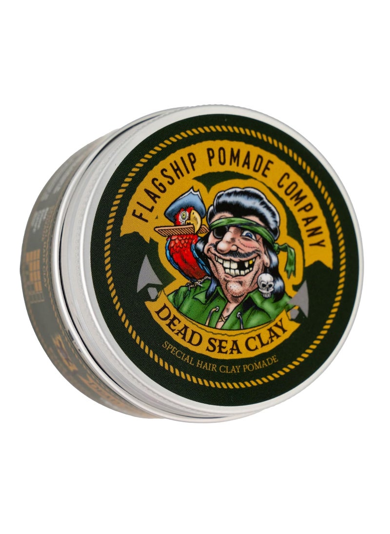 FLAGSHIP Handmade Dead Sea Clay Special Hair Pomade Strong Hold Low Shine Barbary Incense Scent 34 oz
