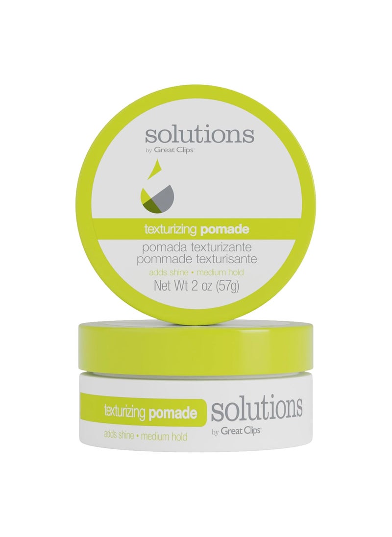 GREAT CLIPS Solutions Texturizing Pomade 2oz LighttoMedium Hold Hair Styling Aid  Provides Natural Shine
