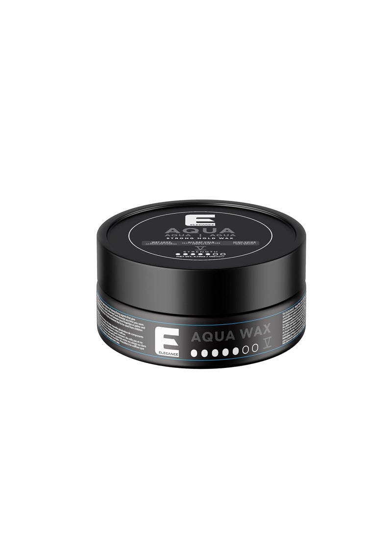 E Elegance Hair Products  Aqua Hair Styling Wax  V Strength  Strong Hold High Shine Wet Look Grey473 oz