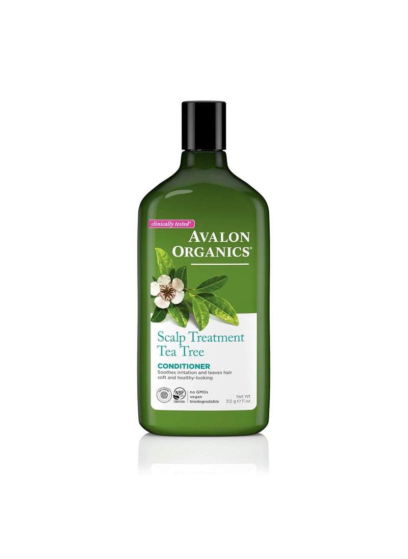 Avalon Organics Conditioner Scalp Treatment Tea Tree White 11 Oz