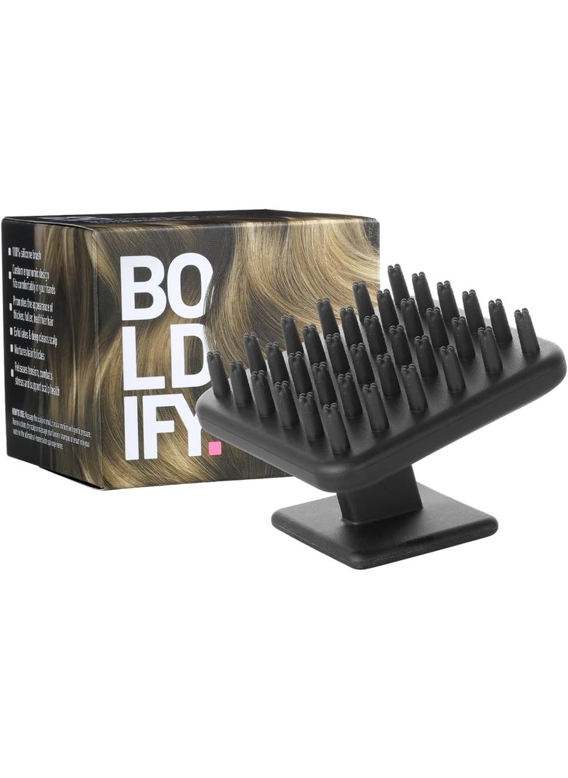 Boldify Scalp Scrubber  Hair Massager Shampoo Brush for Healthy Roots  Silicone Scrubber for Hair Growth and Dandruff Removal  Waterproof Exfoliator