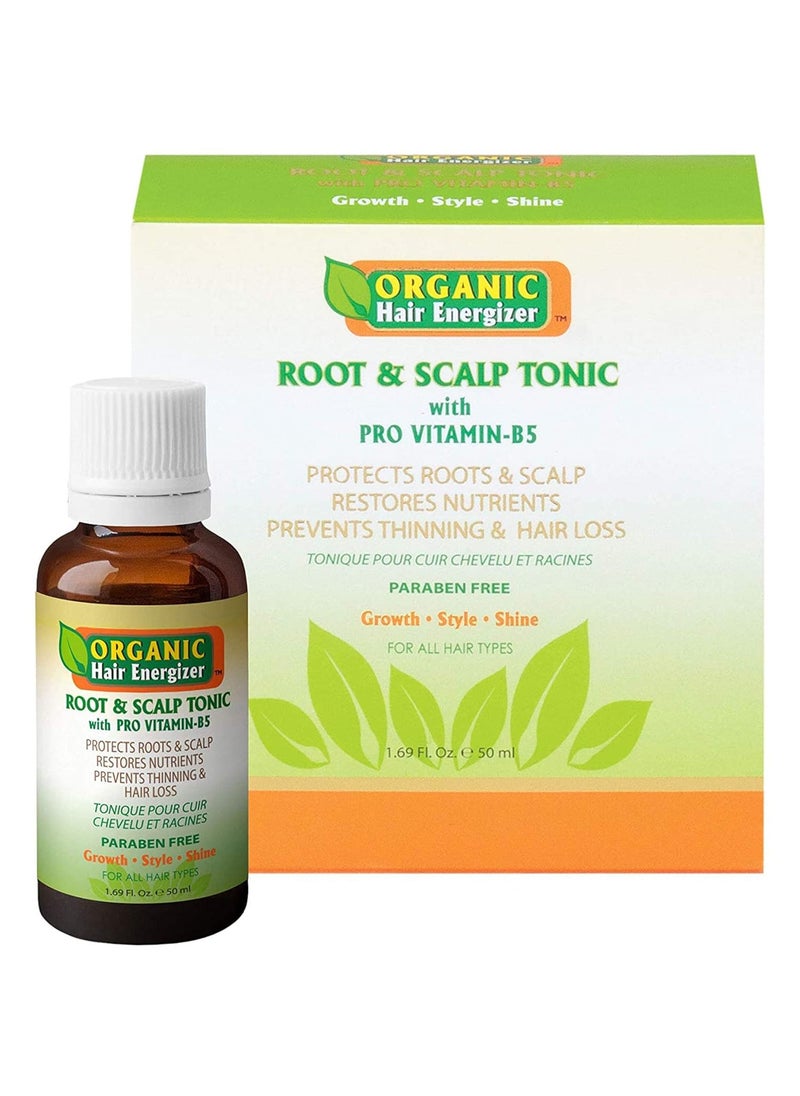 Organic Hair Energizer Root  Scalp Pro VitaminB5 Hair Growth Tonic 169 oz  DHTBlockers SulfateFree  ParabenFree Prevent Hair Loss Thinning  Receding Hair Line  Good For Men  Women