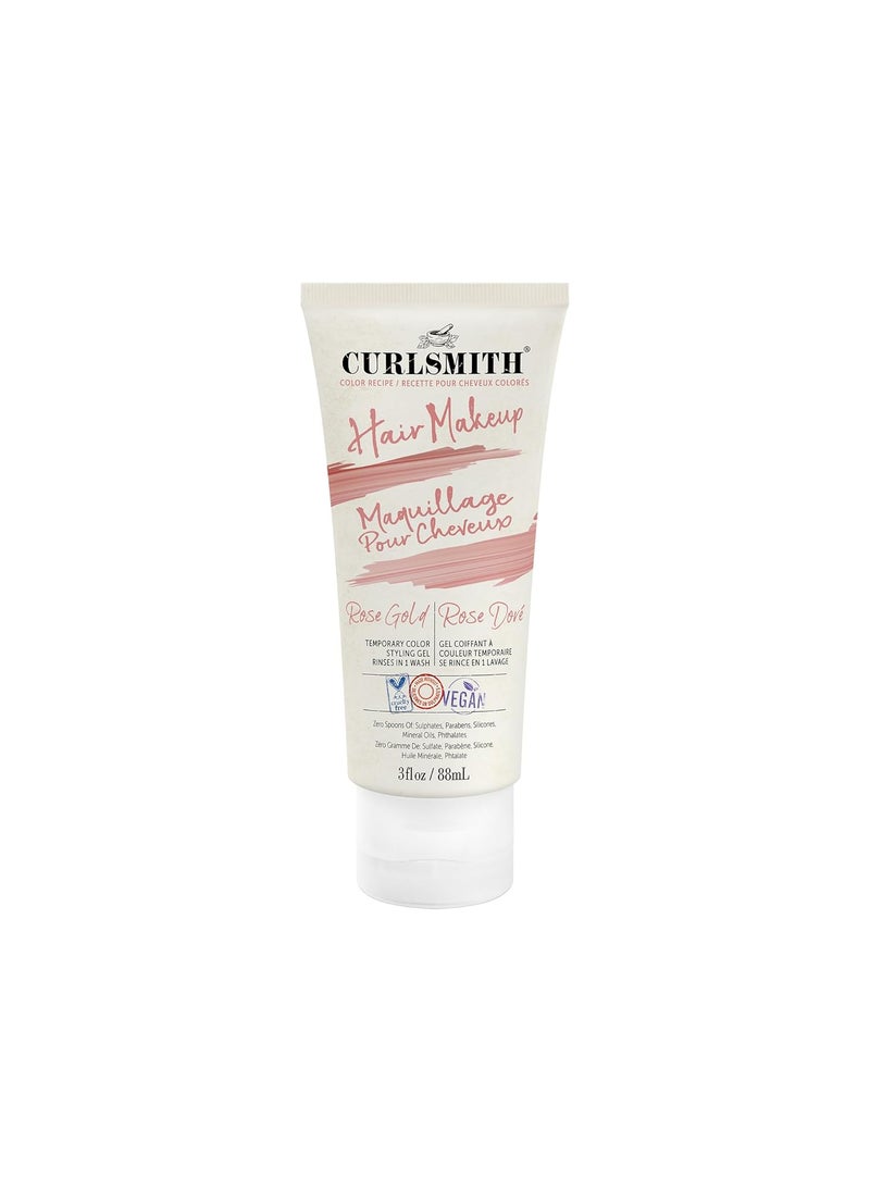 Curlsmith  Hair Makeup  Vegan Temporary Hair Color and Styling Gel Rose Gold 3floz
