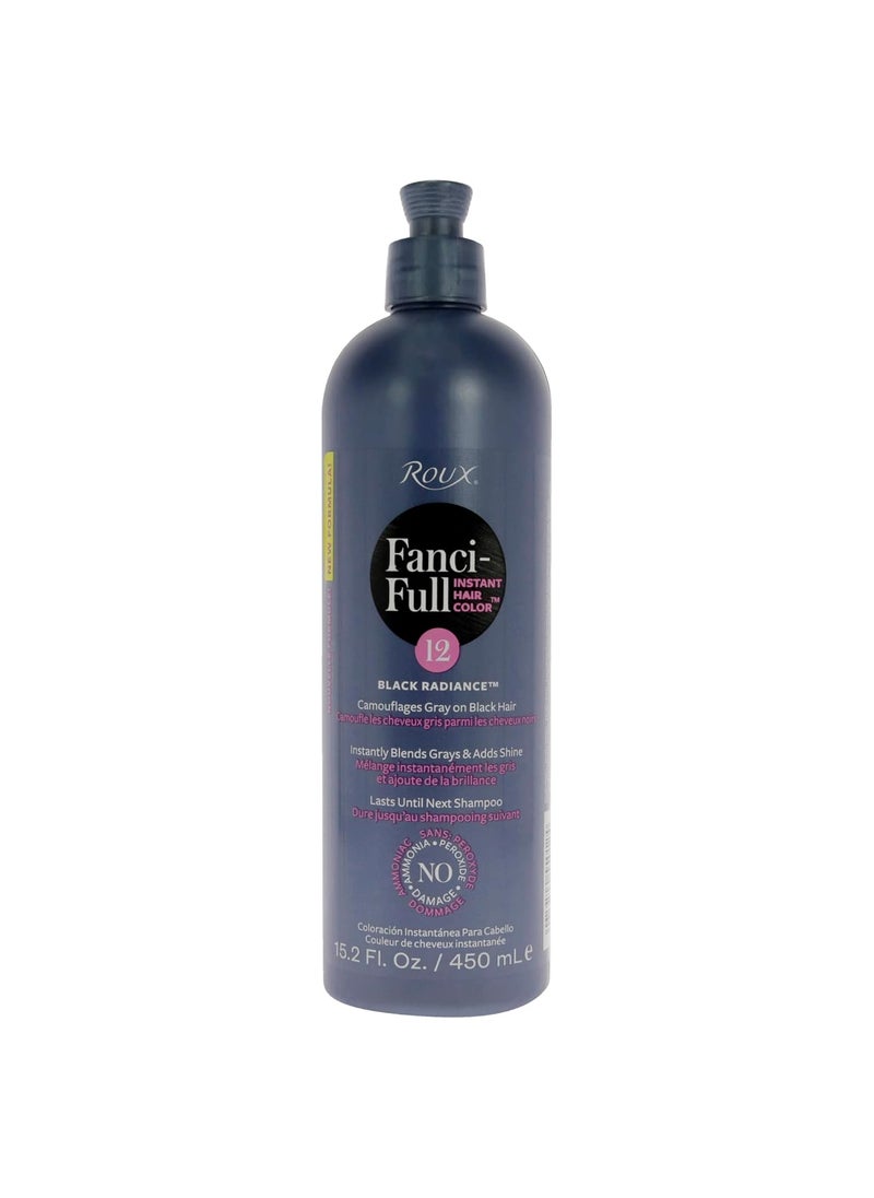 Roux FanciFull Rinse Instant Hair Color  12 Black Radiance Hair Color Unisex 152 oz