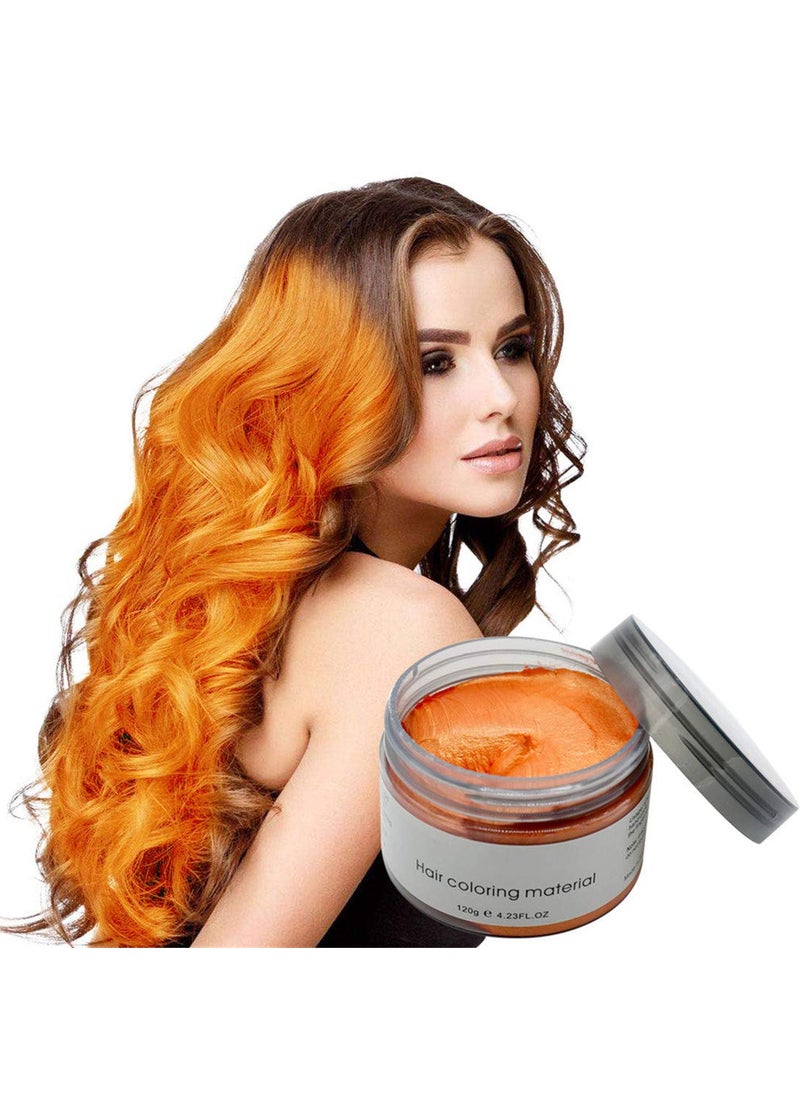 Hair Color Wax  Natural Ingredients Instant Hair Coloring Orange 423 oz Wax for Men and Women