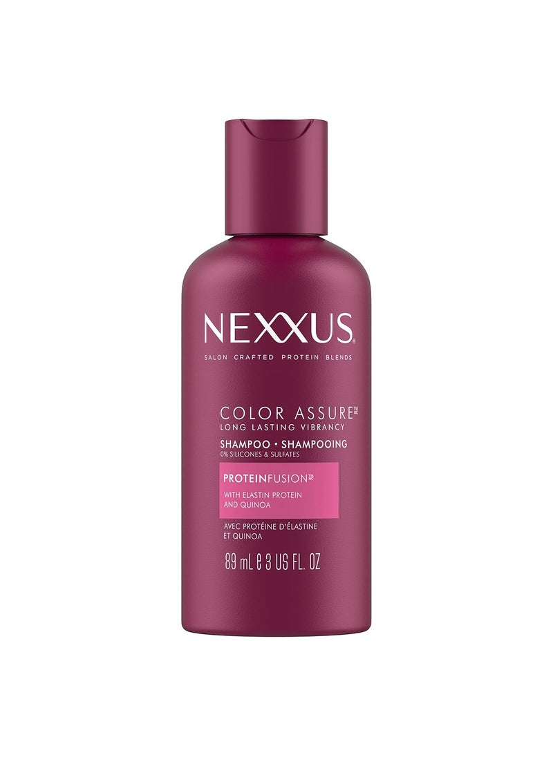 Nexxus Hair Color Assure Sulfate Free Shampoo with ProteinFusion 12 Count For Colored Treated Hair Color Shampoo 3 oz