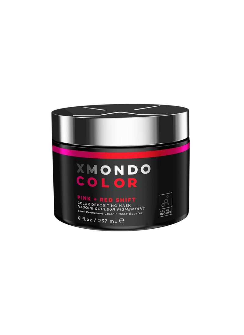XMONDO Color Pink  Red Shade Shift Color Depositing Mask  SemiPermanent Hair Dye  Infused with Bond Boosters  Hyaluronic Acid to Nourish Revitalize  Repair Vegan Formula 8 Fl Oz 1Pack
