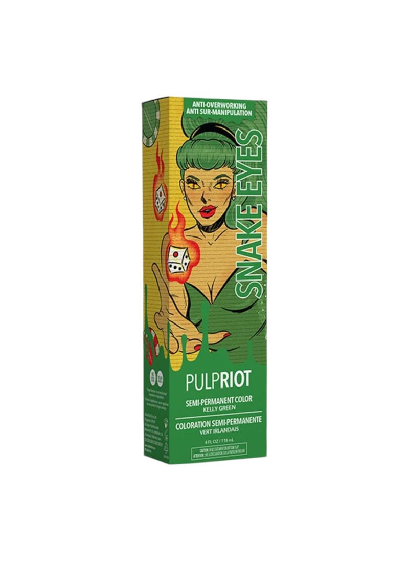 Pulp Riot  Snake Eyes  Kelly Green SemiPermanent Color 4 fl oz