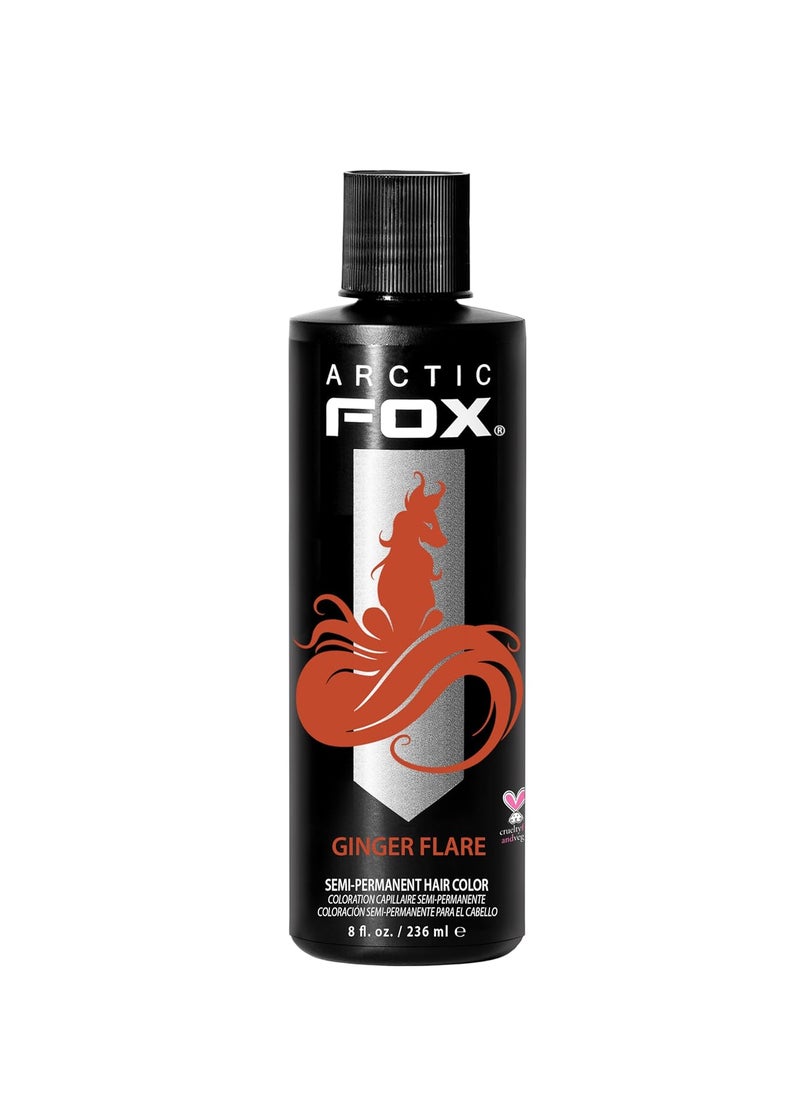 ARCTIC FOX Vegan and CrueltyFree SemiPermanent Hair Color Dye 8 Fl Oz GINGER FLARE